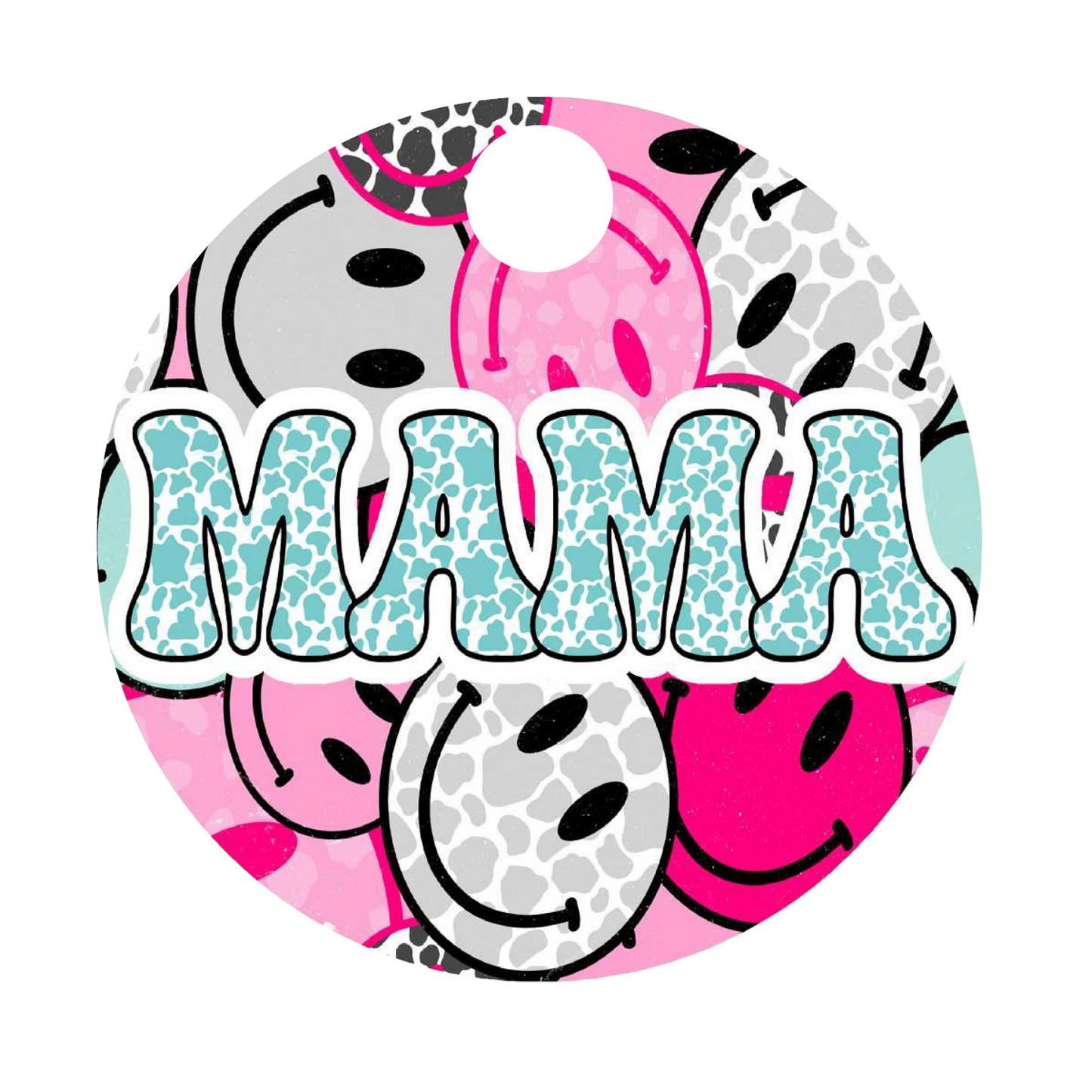 40 Oz. Happy MAMA MDF Sublimation Tumbler Topper