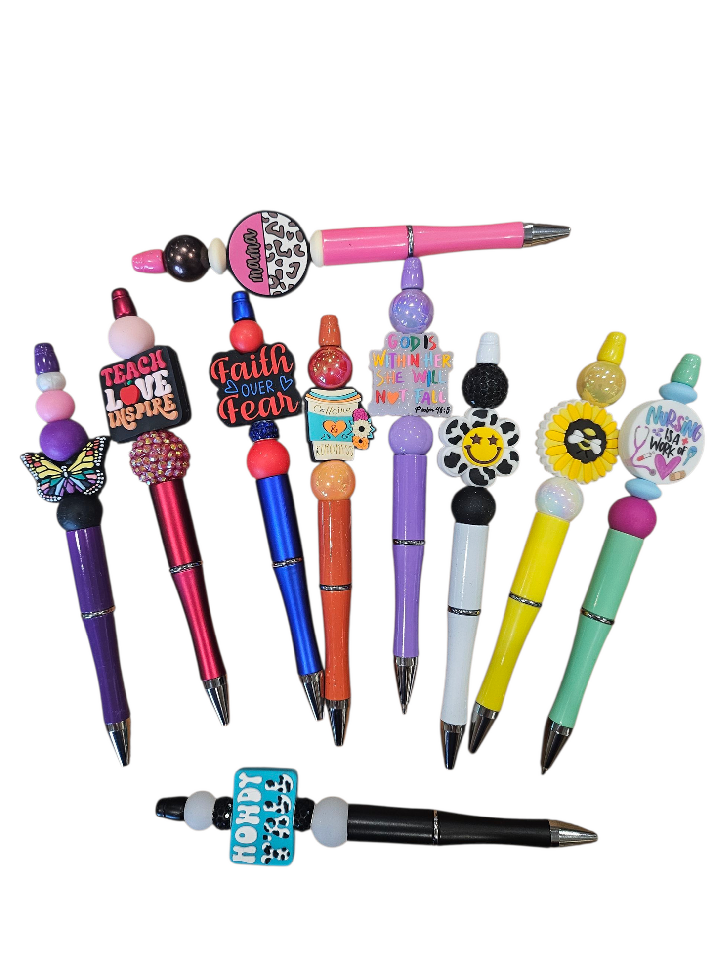Theme Beaded Pens-Asst. Designs