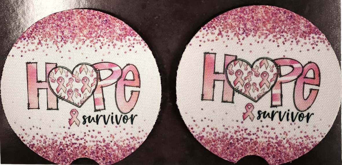 HOPE BC Survivor Car Coasters