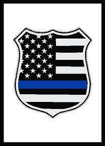 Blueline Badge Decal
