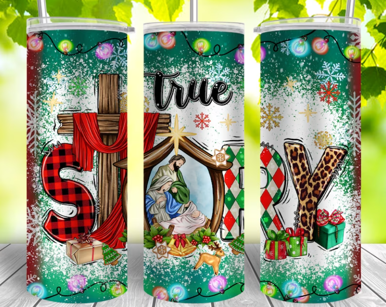20 oz True Story Christmas Skinny Tumbler