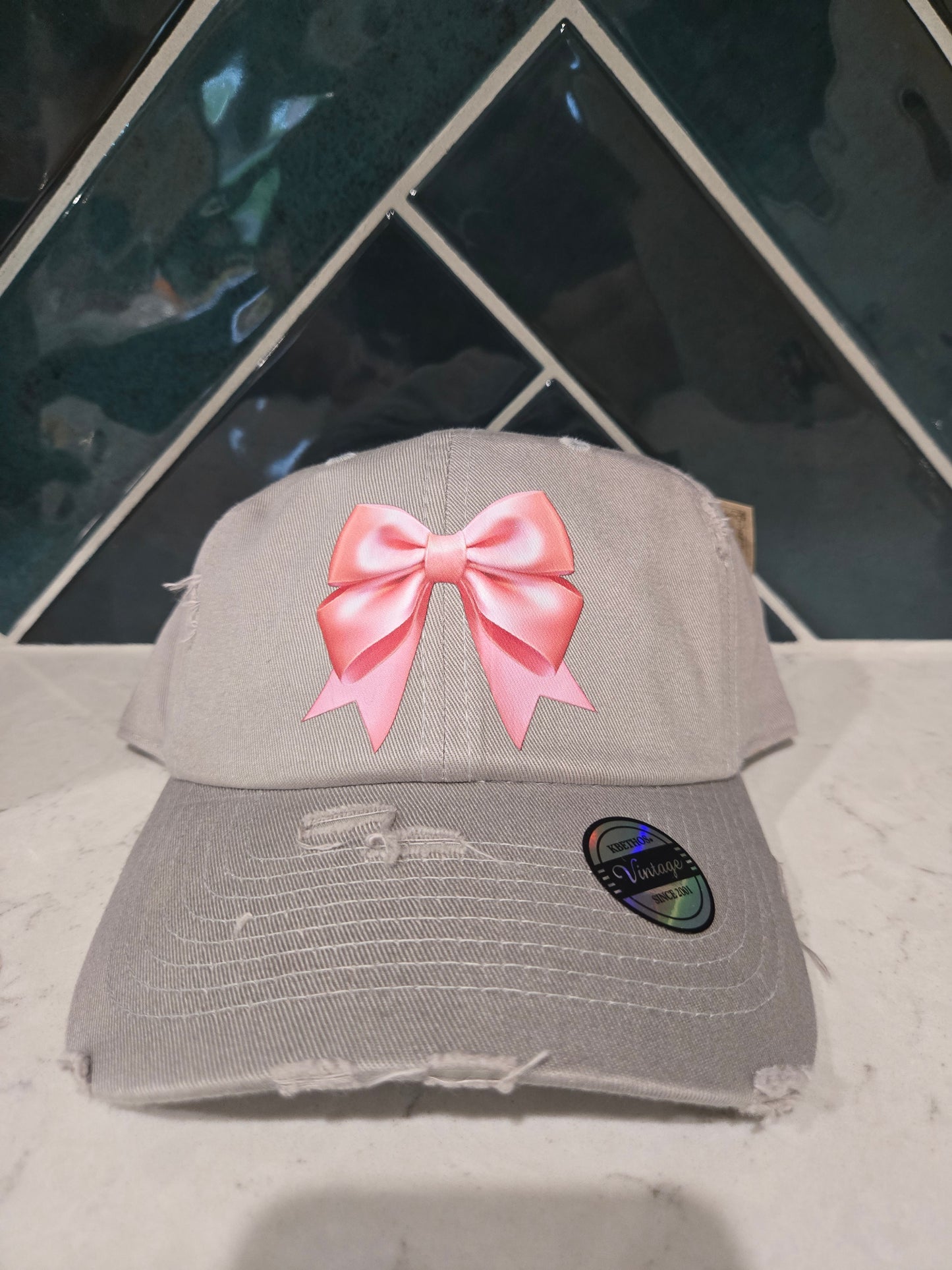 Coquette Bow Vintage Baseball Cap