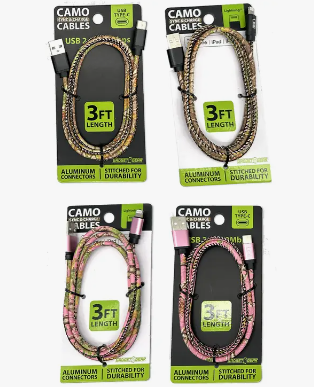 Gadget Gear 3ft Camo Charging Cable