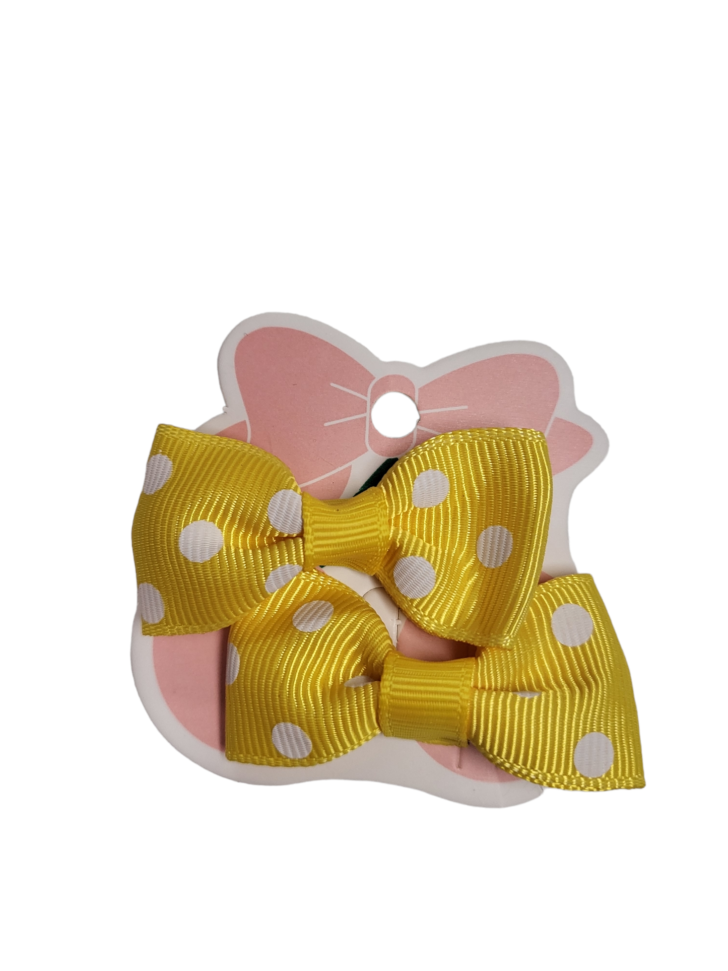 Set of Two Tiny Yellow/White Dots HB