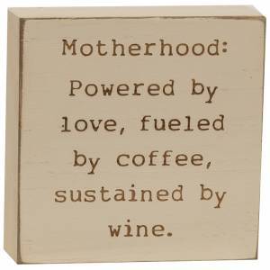 Motherhood Engraved Block