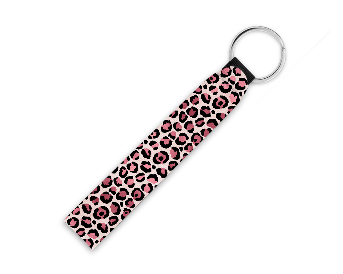 Pink Cheetah Neoprene Key Fob