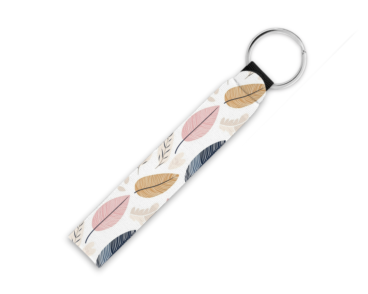 Boho Feather Neoprene Key Fob