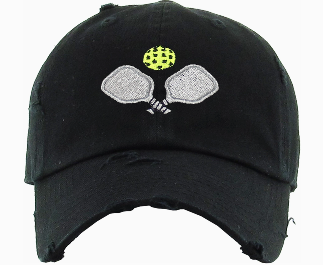 Vintage Distressed Pickle Ball Hat