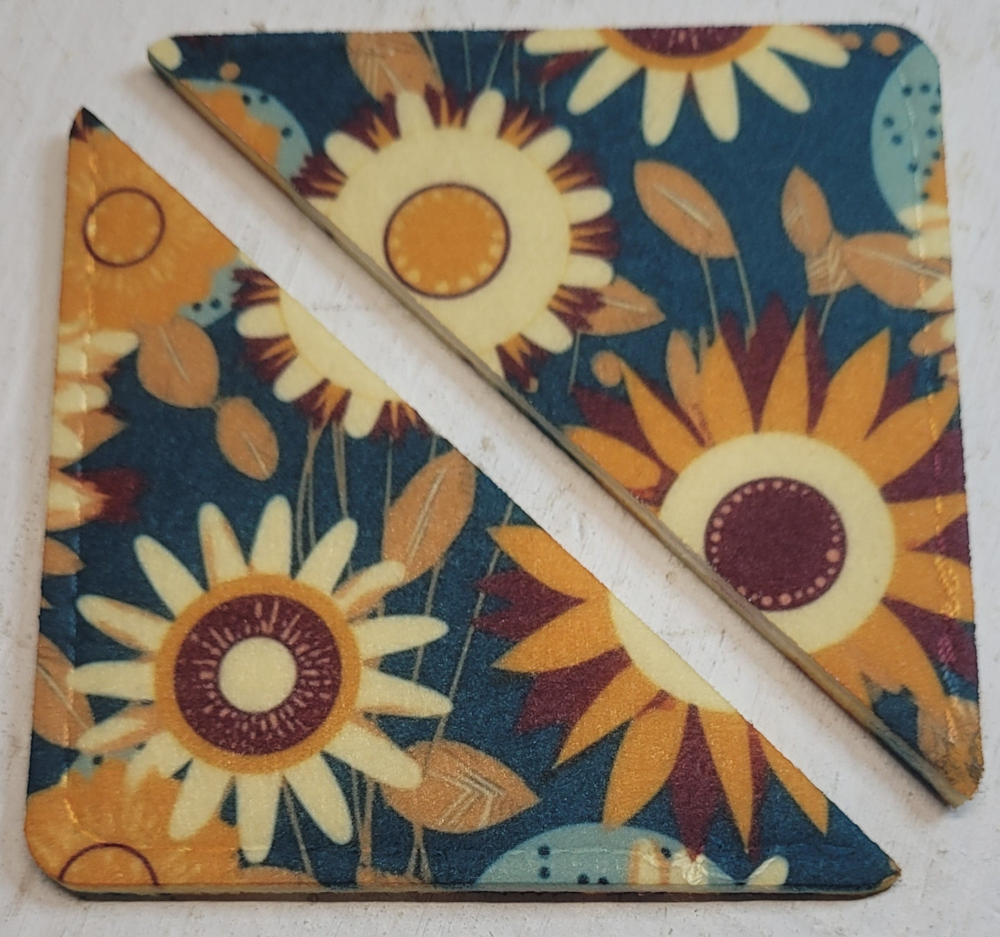 Set of 2 Retro Orange and Yellow Corner Book Marks
