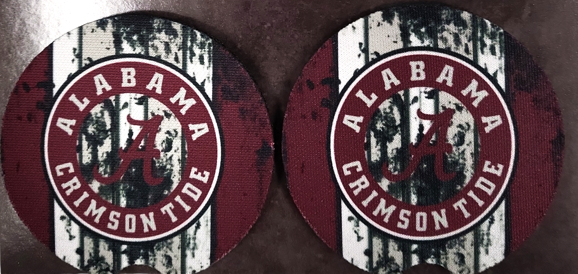 Distressed Sports Car Coasters-Alabama