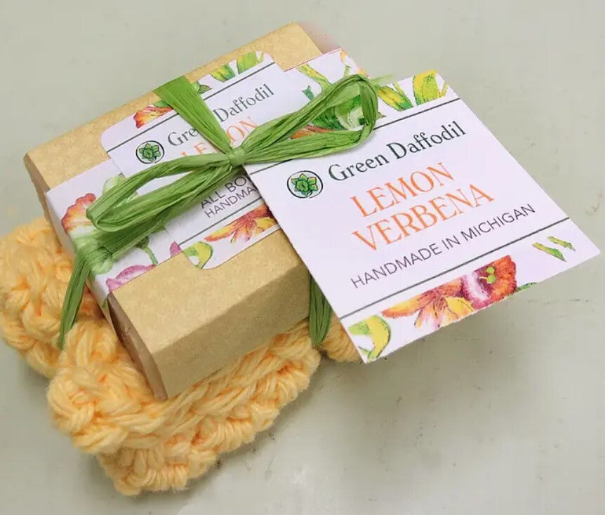 Lemon Verbena Soap & Washcloth Set - Gift