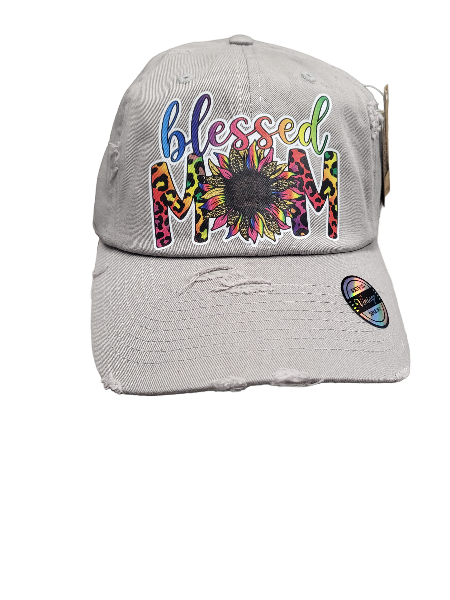 Blessed Mom Vintage Ball Cap