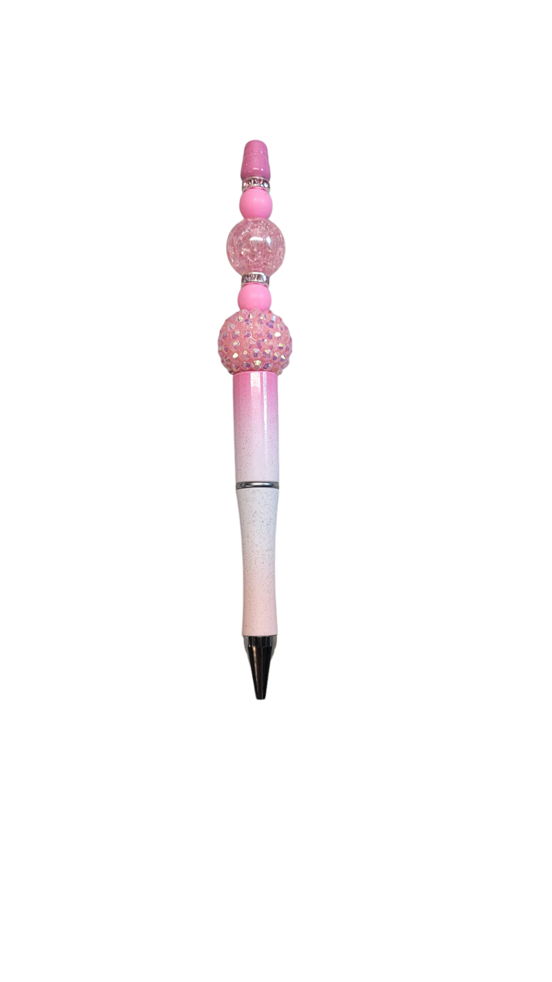 Pink Is My Signature Color Beaded Pink Ombre Pen