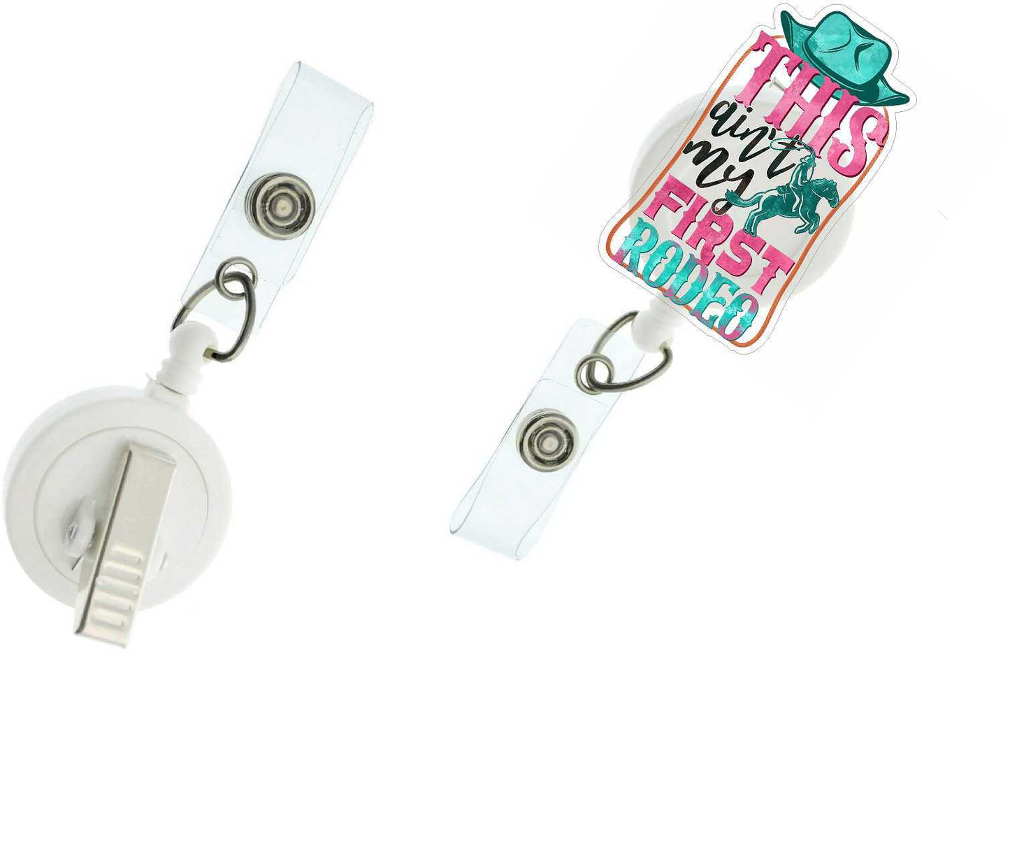 My First Rodeo Acrylic Badge Reel