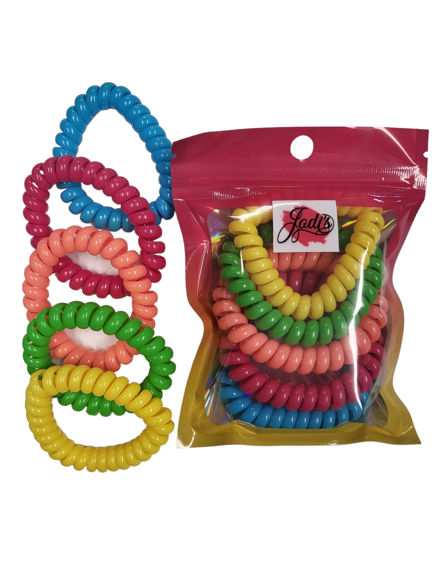 Set of 5 Colored Hair Ties Multi Pack#3