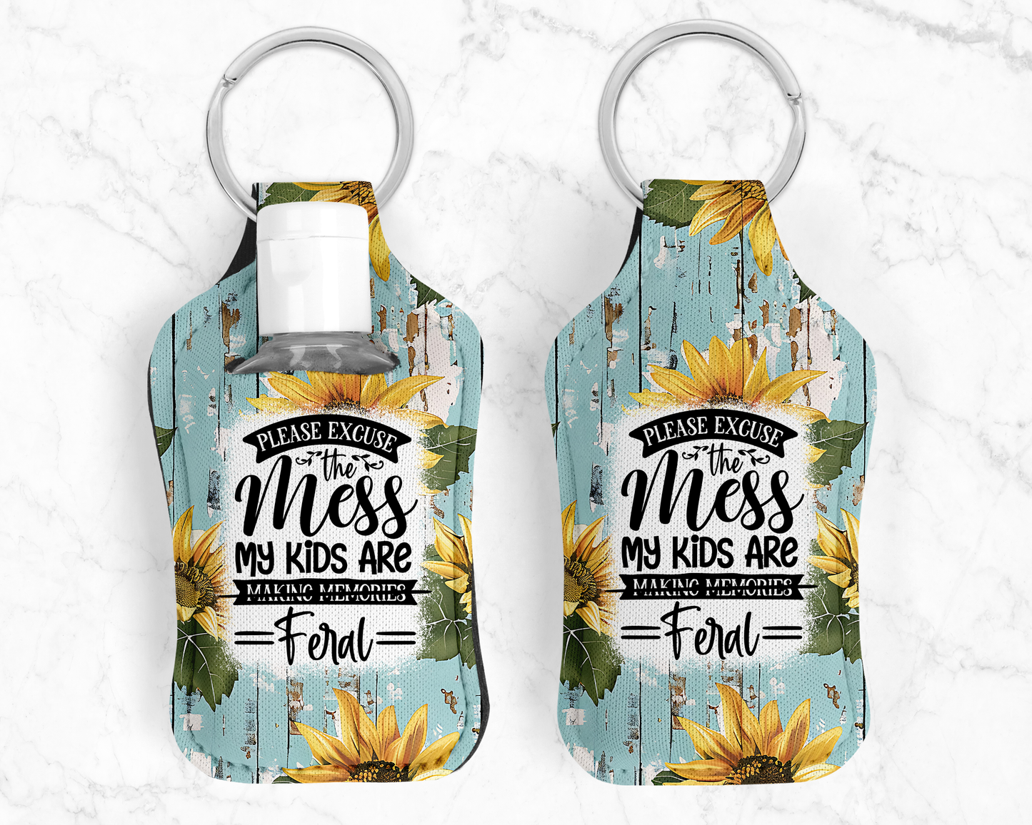 Please Excuse The Mess My Kids Are Feral HS Key Fob