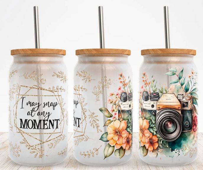 I May Snap At Any Moment 16 Oz. Glass Tumbler