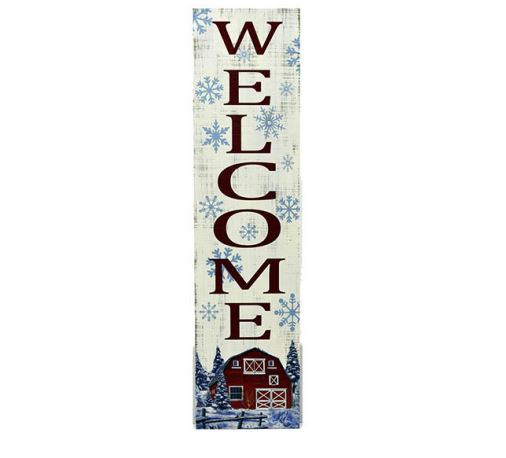 Welcome Christmas Barn Sign