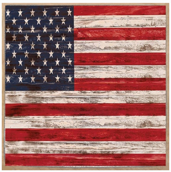 American Flag 4 x 4 Sign