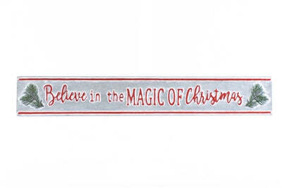 Galvanized Believe Hanging Sign
