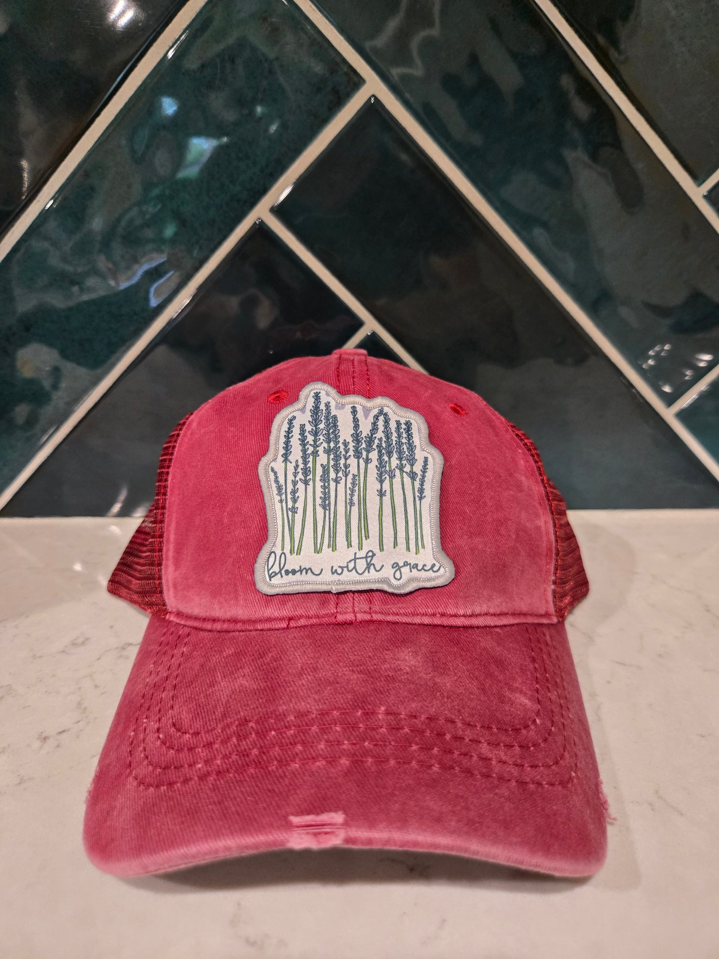 Bloom With Grace Patch Baseball Cap