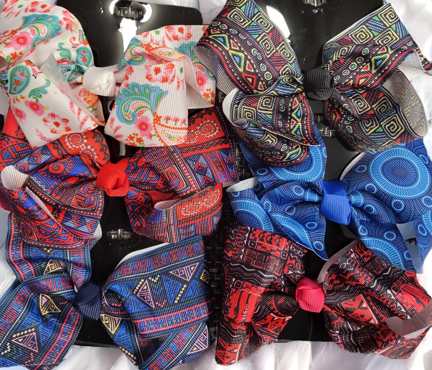 Assorted Large Pattern Hair Bows