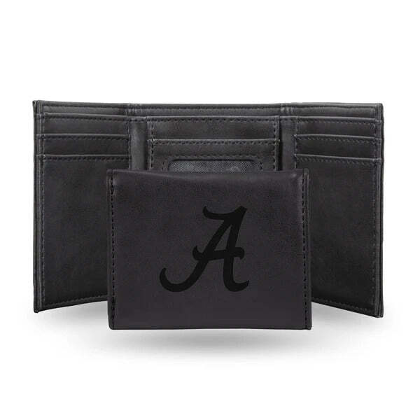 Alabama Crimson Tide LETRI Laser Engraved Black Trifold