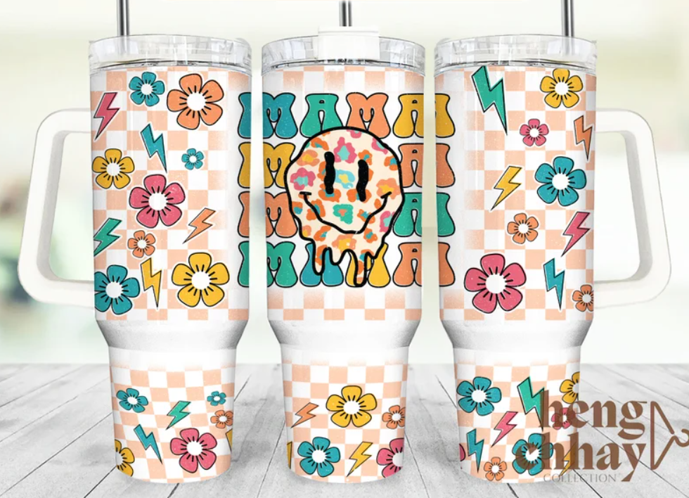 40 oz Retro Mama Drip Tumbler