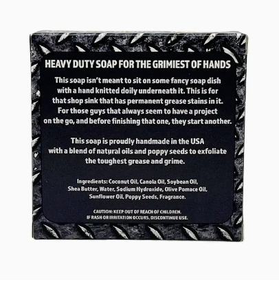 Workin' Man Heavy Duty Soap | Orange Citrus & Poppy Seeds