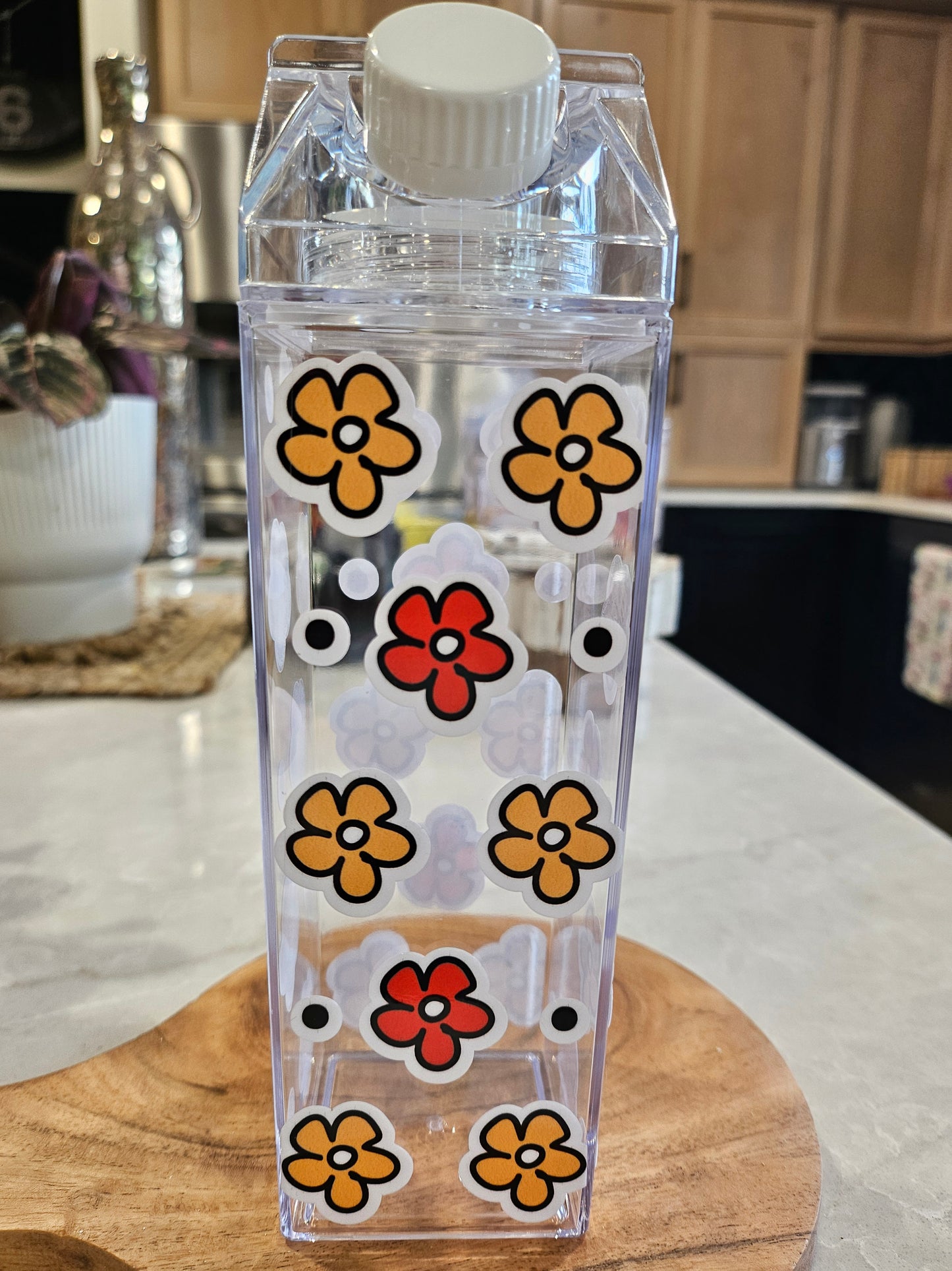 17 oz Acrylic Milk Carton-Assorted Cute Patterns