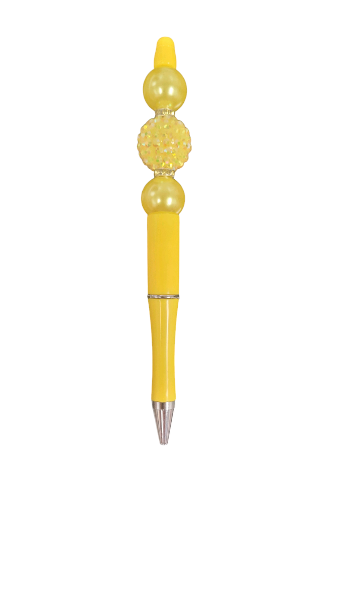 Yellow Dazzle Beaded Pen