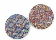 Round Cosmetic Mirror with Rhinestones