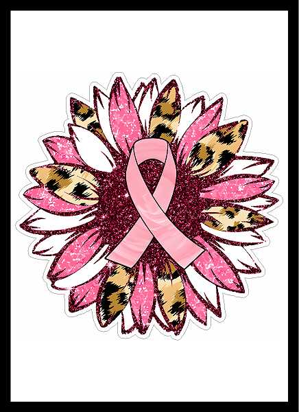 BCA Leopard Sunflower Vinyl Decal