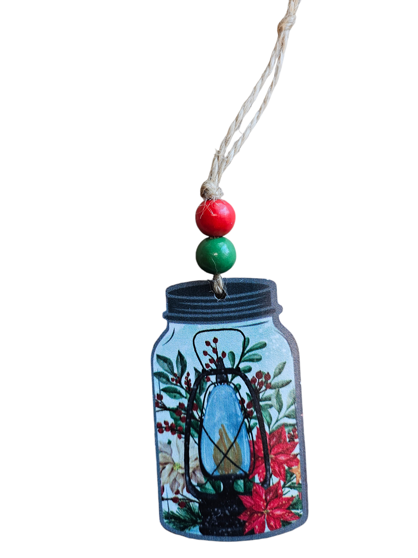 Christmas Lantern Mason Jar Ornament
