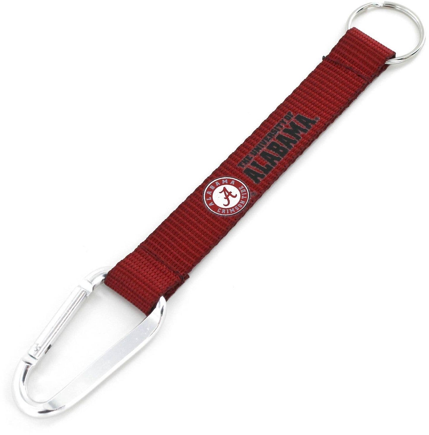 NCAA Alabama Crimson Tide Carabiner Lanyard Keychain