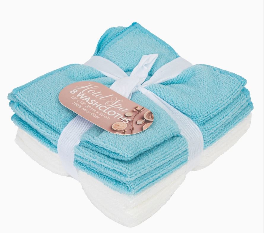 Hotel Spa Washcloths Pack of 8