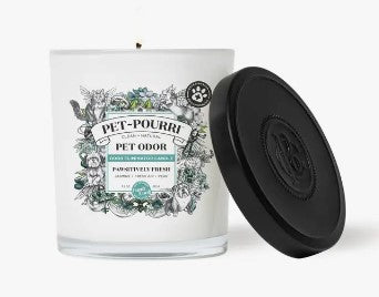 Pet-Pourri Pet Odor Eliminator Candle, Pawsitively Fresh, 7.5 oz