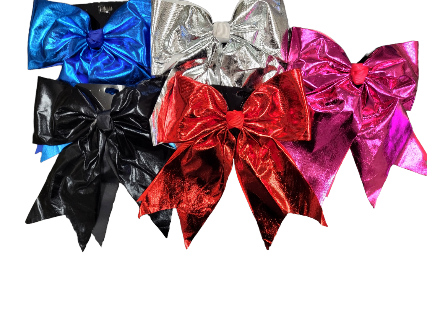 Shiny Metallic Cheer Bow