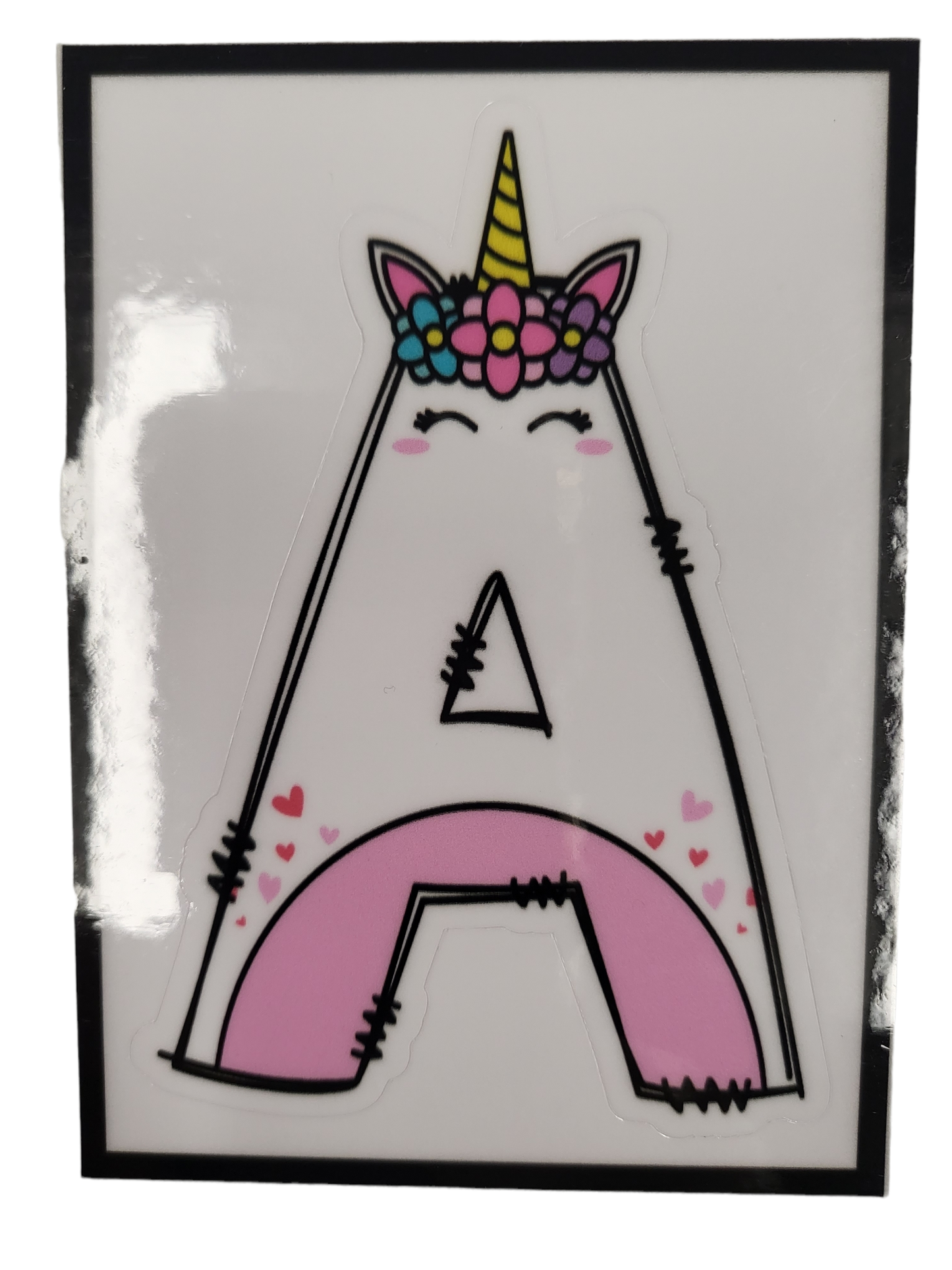 Unicorn Alphabet Letter Vinyl Decal
