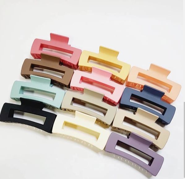 4 Inch Matte Color Hair Claw Clip