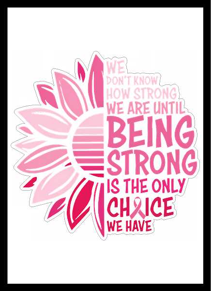 BCA Being Strong Sunflower Vinyl Decal