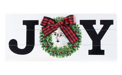Joy Wood Hanging Sign