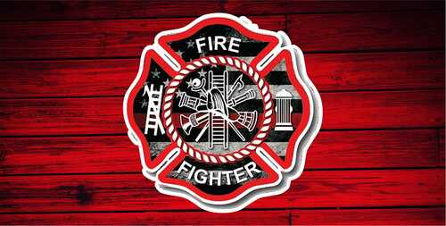 Firefighter Car Tag