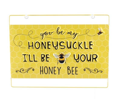 Honeysuckle Enamel Sign