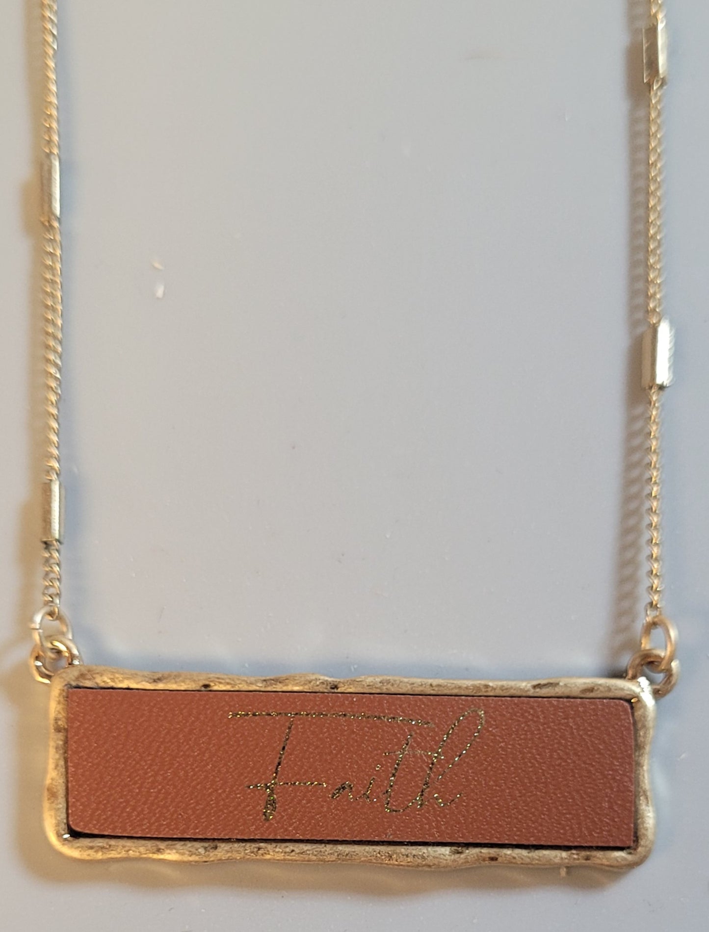 Faith Inspirational Charm Necklace
