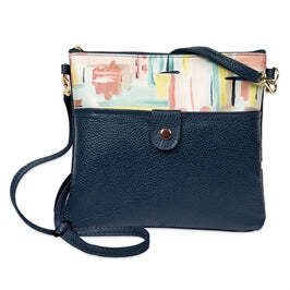 Blue Watercolor Crossbody Bag
