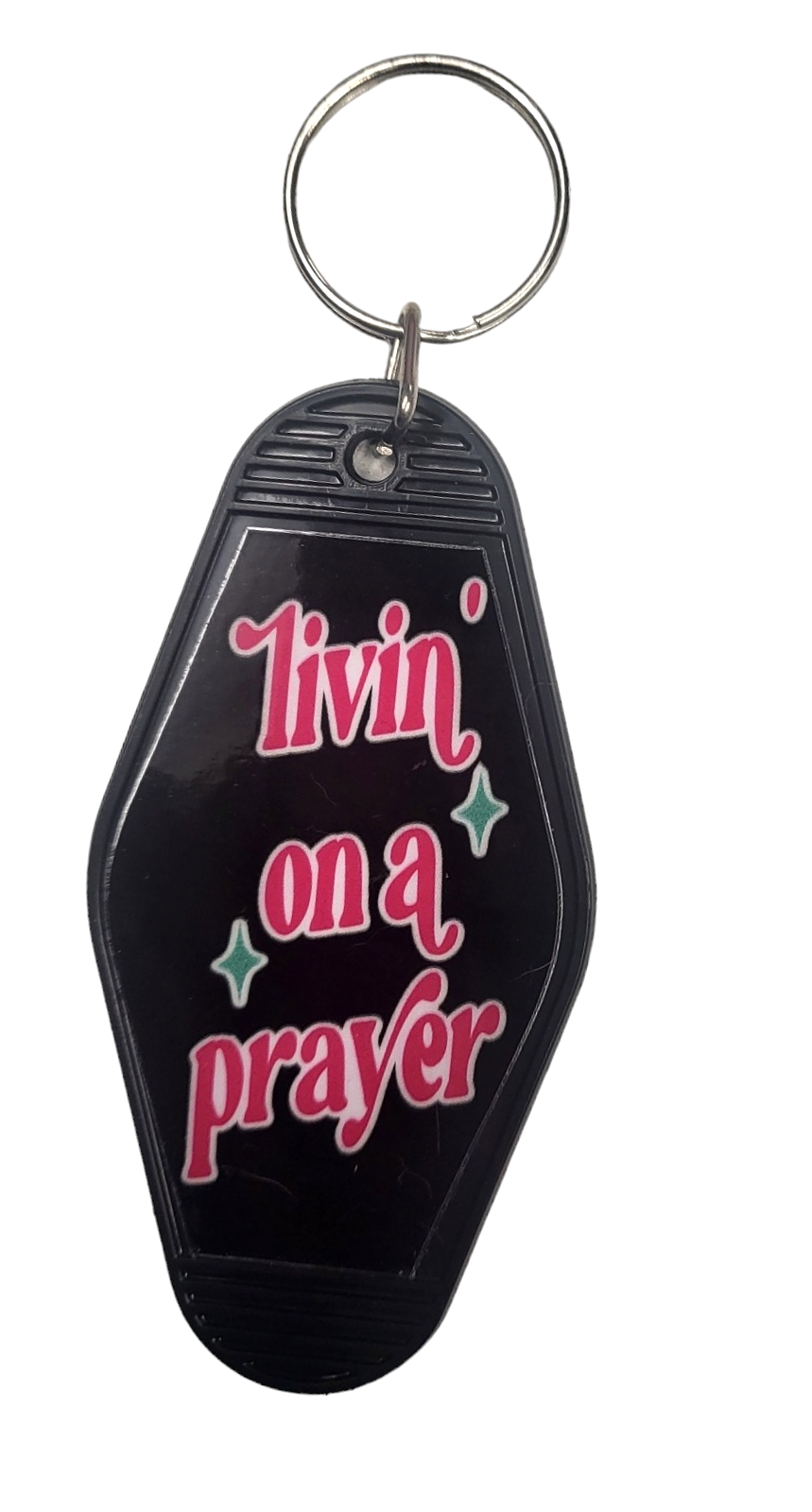 Livin' On A Prayer Motel Key Chain