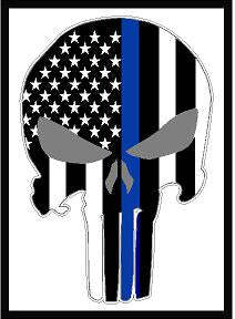 Blueline Punisher Decal
