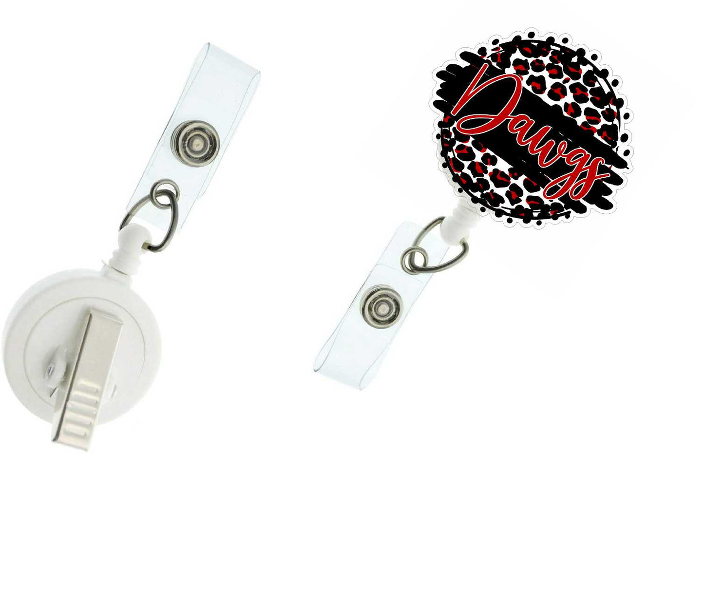 Sports Leopard Acrylic Badge Reel