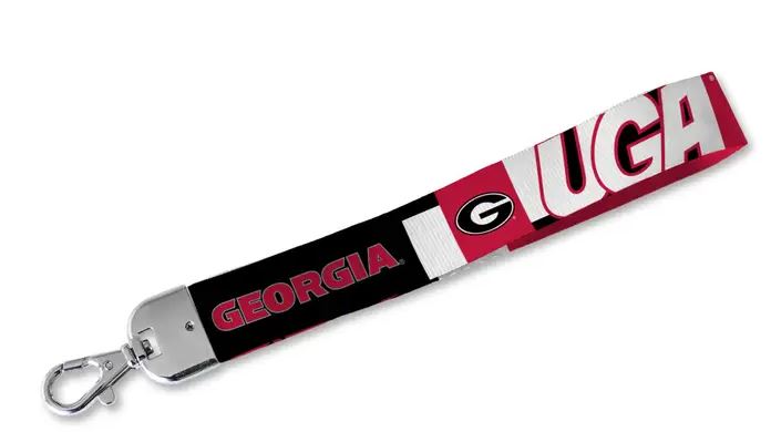 NCAA Georgia Lanyard Keychain